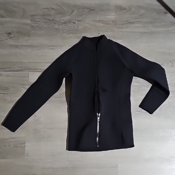 Elegant Black Women's Swim Bomber Jacket - Picture 1 of 7